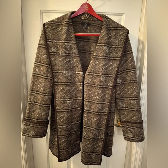 Kial size XL brown polyester coat, NWOT - Picture 1 of 8